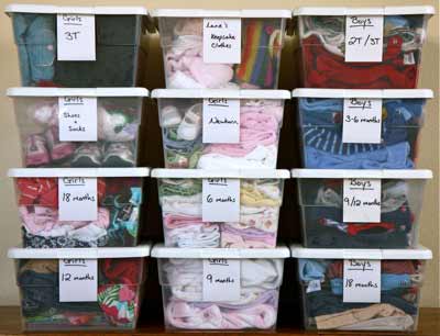 Boxes of clothing from Manchester to Derby