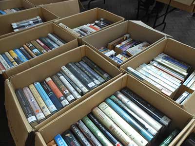 9 Heavy Book boxes from London to Tewkesbury