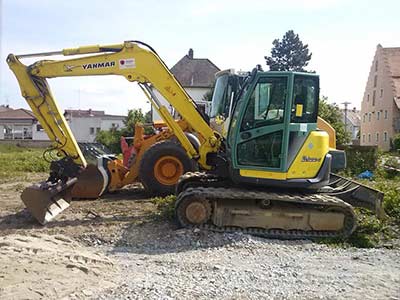 Bagger Yanmar von Irxleben nach Schönbach